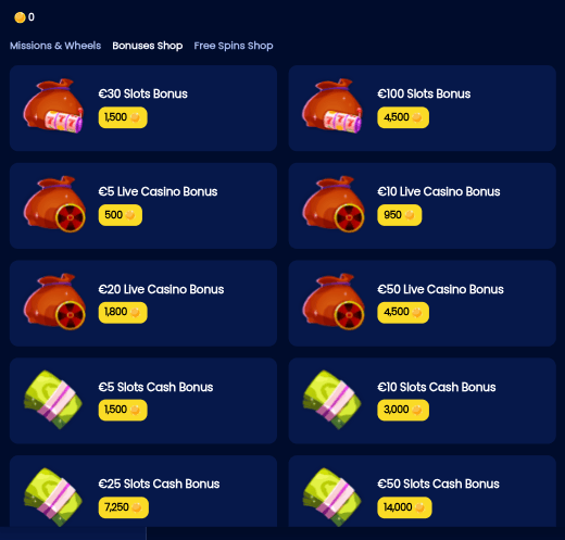 Fiestaslots Casino Shop